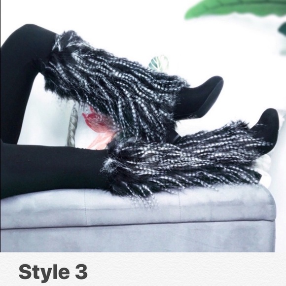 Furry Leg Warmer / Boot Cover - Picture 4 of 4